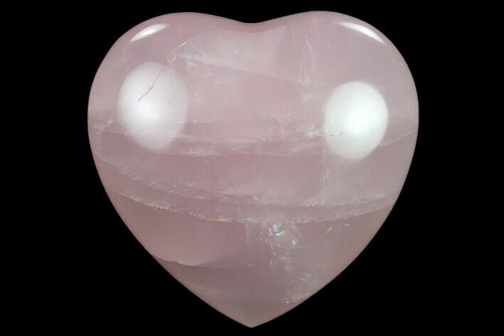 Polished Rose Quartz Heart - Madagascar #134797